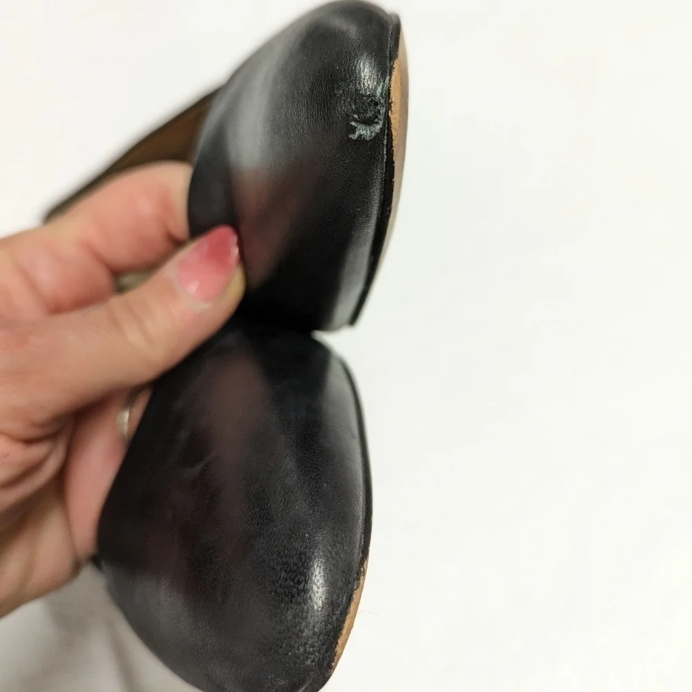CORSO Como Black Wedge Office Shoes 9